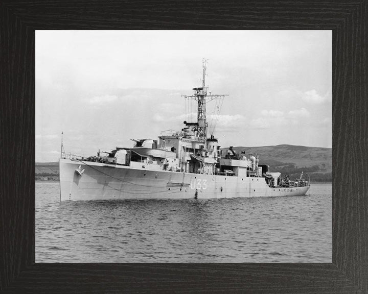 HMS Opossum U33 Royal Navy Black Swan Class sloop Photo Print or Framed Print - Hampshire Prints