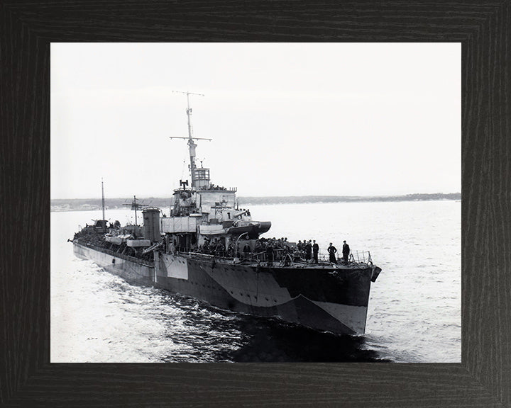 HMS Malcolm D19 Royal Navy Admiral class destroyer Photo Print or Framed Print - Hampshire Prints