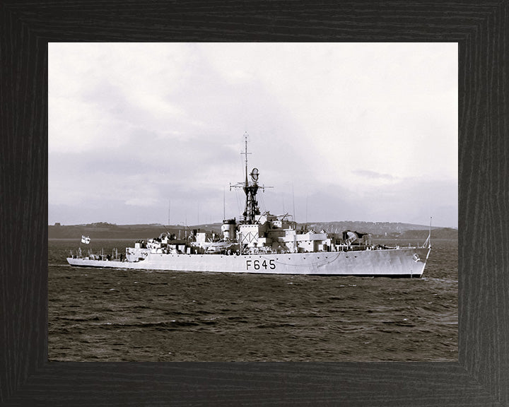 HMS Loch Ruthven K645 (F645) Royal Navy Loch class frigate Photo Print or Framed Print - Hampshire Prints