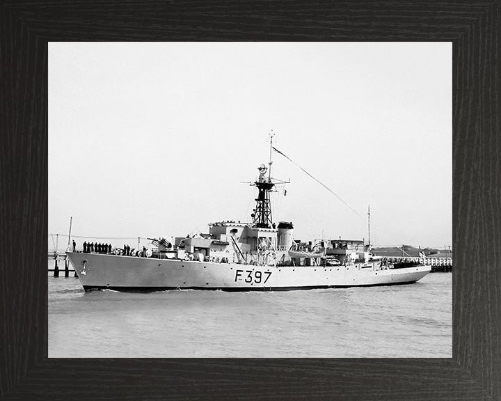 HMS Launceston Castle F397 (K397) Royal Navy Castle class corvette Photo Print or Framed Print - Hampshire Prints