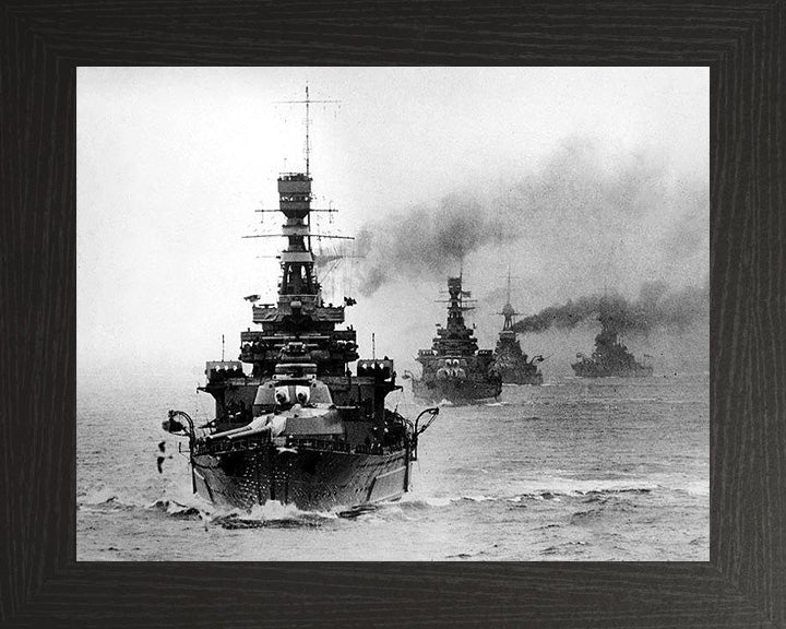 HMS Repulse (1916) Royal Navy Renown class battlecruiser Photo Print or Framed Print - Hampshire Prints