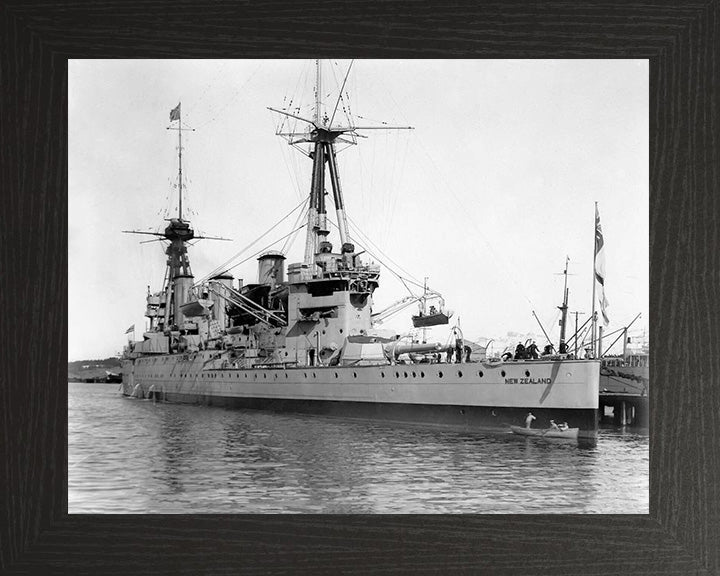 HMS New Zealand (1911) Royal Navy Indefatigable class battlecruiser Photo Print or Framed Photo Print - Hampshire Prints