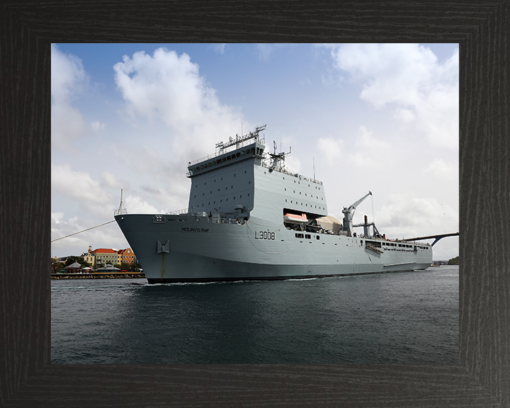 RFA Mounts Bay L3008 Royal Fleet Auxiliary Bay class auxiliary dock landing ship Photo Print or Framed Print - Hampshire Prints