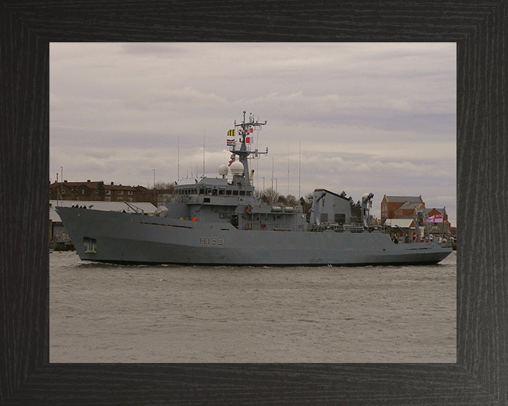 HMS Roebuck H130 Royal Navy coastal survey vessel Photo Print or Framed Print - Hampshire Prints