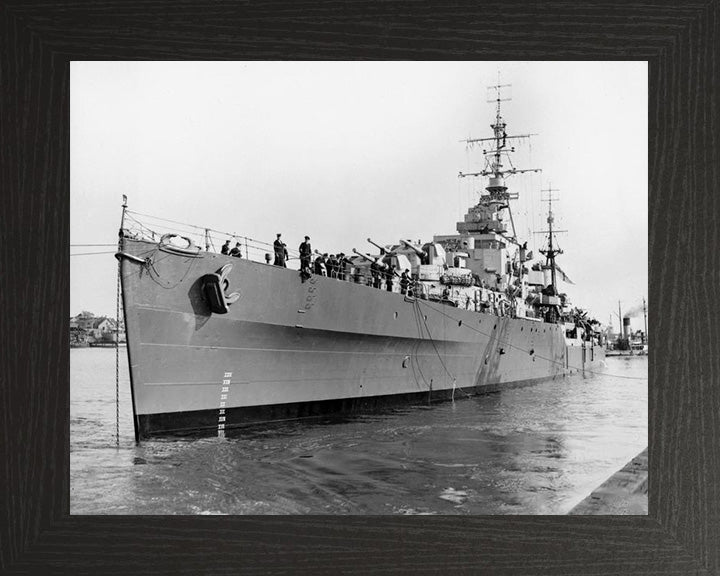 HMS Black Prince (81) Royal Navy Dido class light cruiser Photo Print or Framed Print - Hampshire Prints