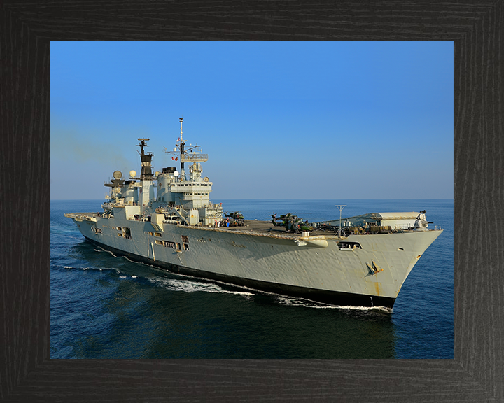 HMS Illustrious R06 Royal Navy Invincible class Aircraft Carrier Photo Print or Framed Print - Hampshire Prints