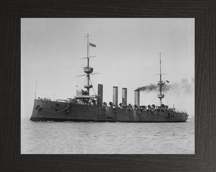 HMS Terrible (1895) Royal Navy Powerful class protected cruiser Photo Print or Framed Print - Hampshire Prints