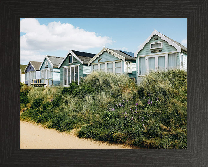 Mudeford Quay beach huts Dorset in summer Photo Print - Canvas - Framed Photo Print - Hampshire Prints
