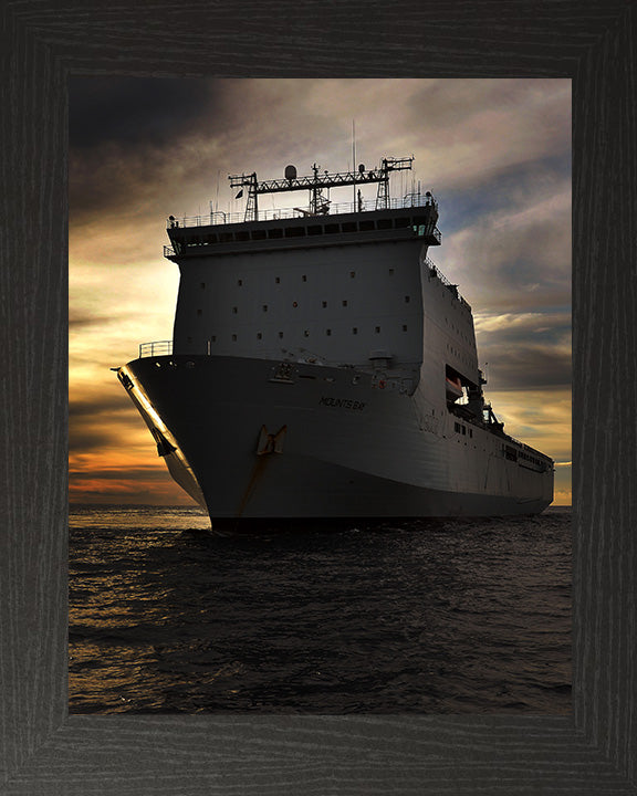 RFA Mounts Bay L3008 Royal Fleet Auxiliary Bay class auxiliary dock landing ship Photo Print or Framed Print - Hampshire Prints