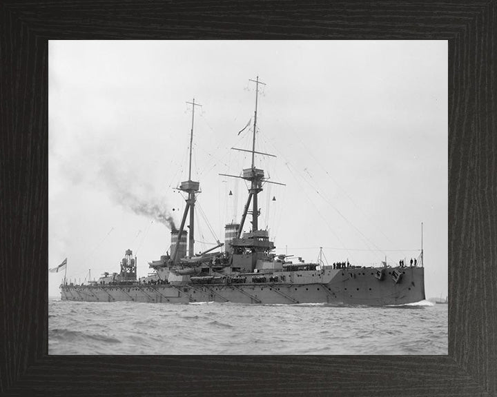 HMS Temeraire (1907) Royal Navy Bellerophon class dreadnought battleship Photo Print or Framed Print - Hampshire Prints