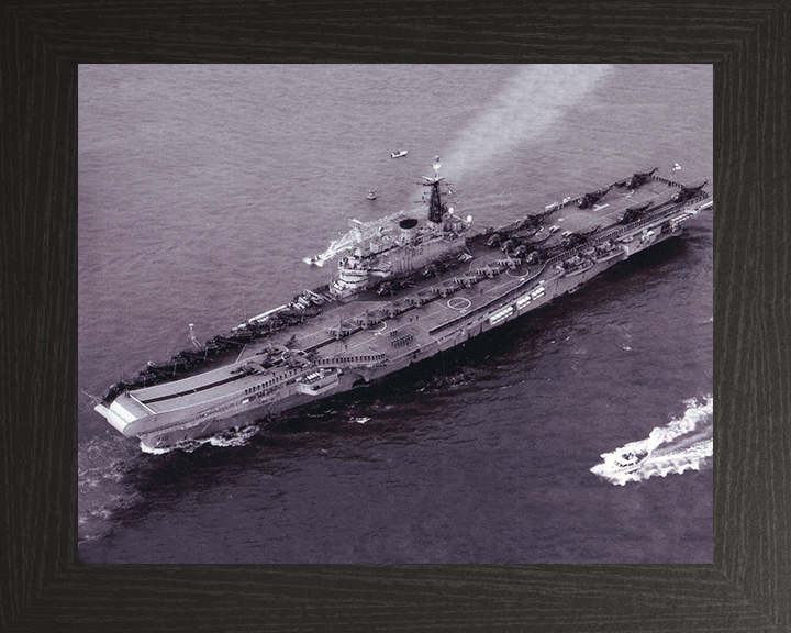 HMS Hermes R12 Royal Navy Centaur class Aircraft carrier Photo Print or Framed Print - Hampshire Prints