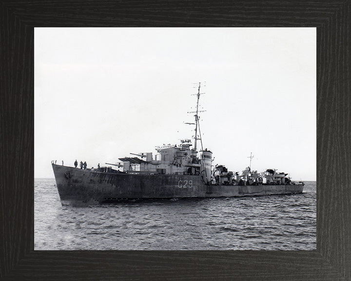 HMS Offa G29 Royal Navy O class destroyer Photo Print or Framed Print - Hampshire Prints