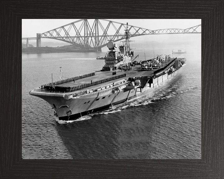 HMS Hermes R12 Royal Navy Centaur class Aircraft carrier Photo Print or Framed Print - Hampshire Prints