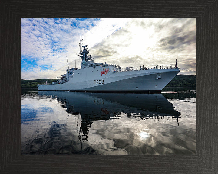 HMS Tamar P233 Royal Navy River class offshore patrol vessel Photo Print or Framed Print - Hampshire Prints