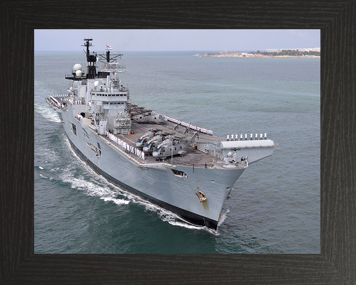 HMS Illustrious R06 Royal Navy Invincible class Aircraft Carrier Photo Print or Framed Print - Hampshire Prints