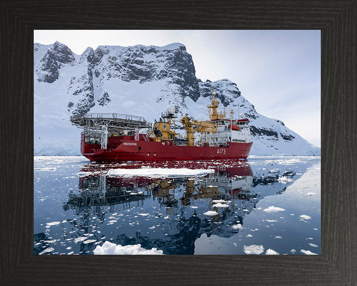 HMS Protector A173 Royal Navy Ice patrol ship Photo Print or Framed Print - Hampshire Prints