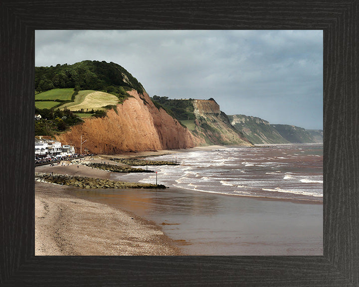Sidmouth beach Devon Photo Print - Canvas - Framed Photo Print - Hampshire Prints
