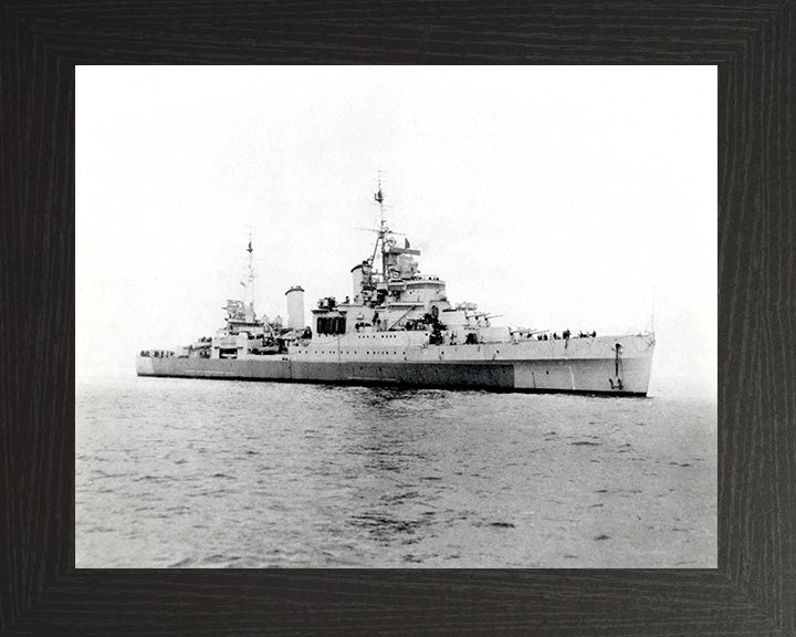 HMS Sheffield C24 Royal Navy Town class light cruiser Photo Print or Framed Print - Hampshire Prints