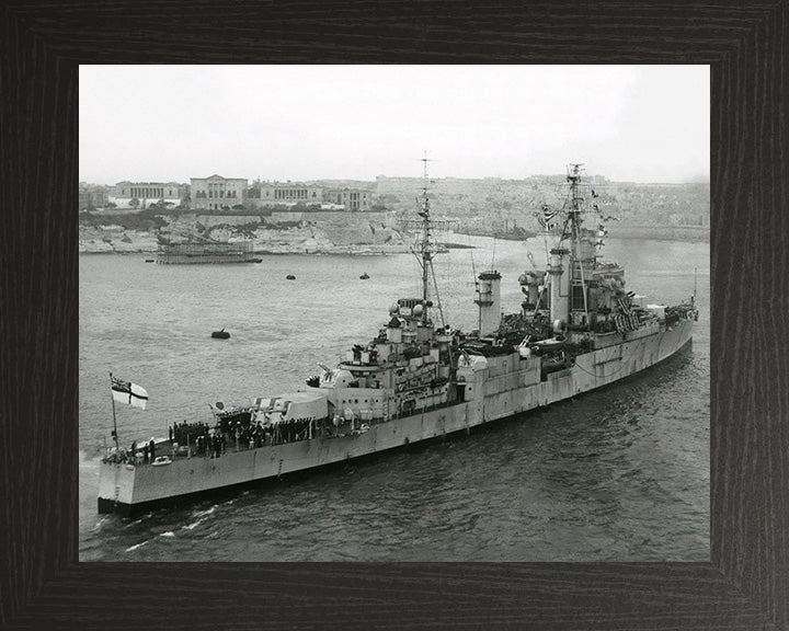 HMS Superb (25) Royal Navy Minotaur class light cruiser Photo Print or Framed Photo Print - Hampshire Prints