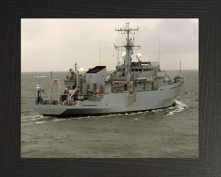 HMS Roebuck H130 Royal Navy coastal survey vessel Photo Print or Framed Print - Hampshire Prints