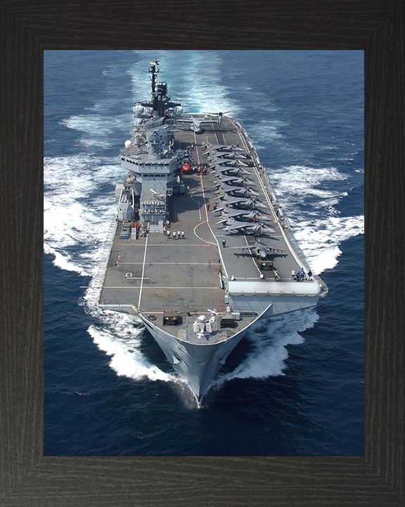 HMS Illustrious R06 Royal Navy Invincible class Aircraft Carrier Photo Print or Framed Print - Hampshire Prints