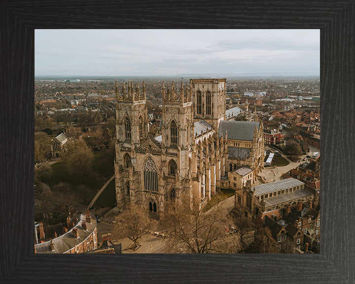 York Minster Yorkshire From above Photo Print - Canvas - Framed Photo Print - Hampshire Prints