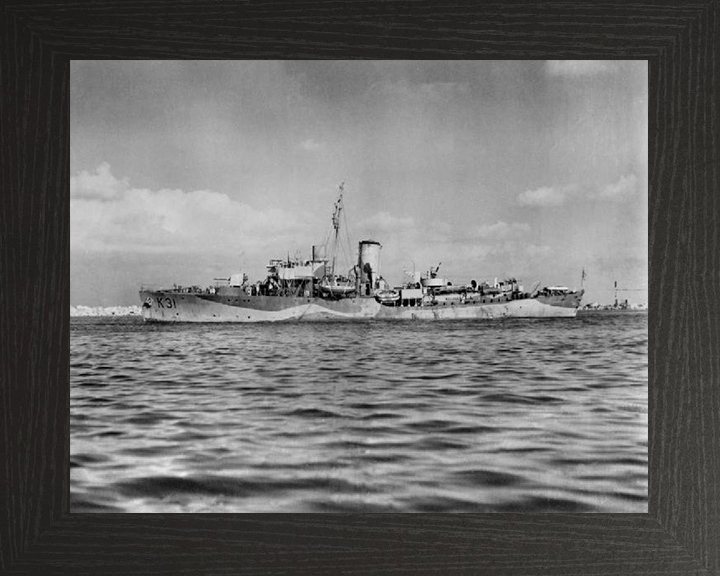 HMS Camellia K31 Royal Navy Flower class corvette Photo Print or Framed Print - Hampshire Prints