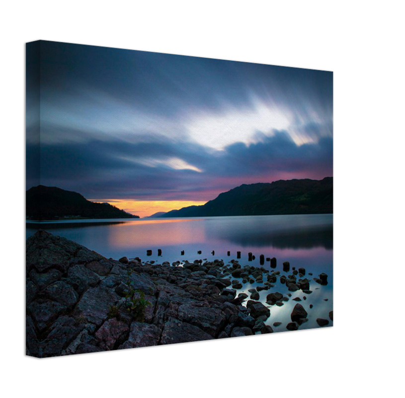 Loch Ness Scotland at sunset Photo Print - Canvas - Framed Photo Print - Hampshire Prints