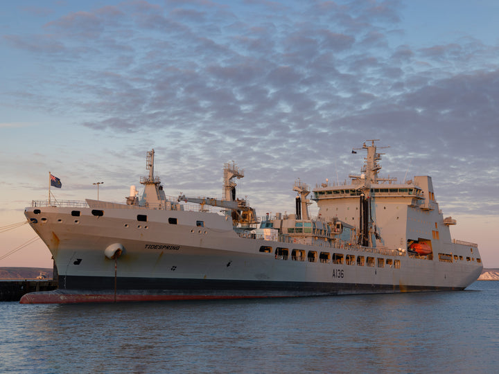 RFA Tidespring A136 Royal Fleet Auxiliary Tide class replenishment tanker Photo Print or Framed Print - Hampshire Prints