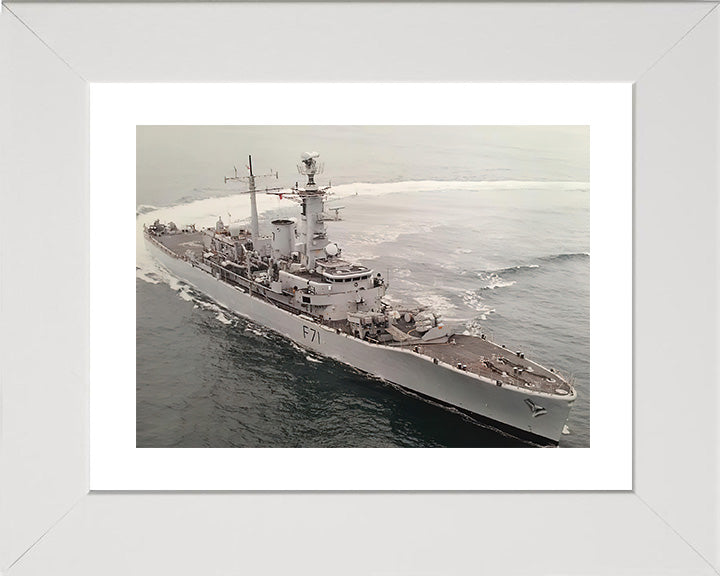 HMS Scylla F71 Royal Navy Leander class frigate Photo Print or Framed Print - Hampshire Prints