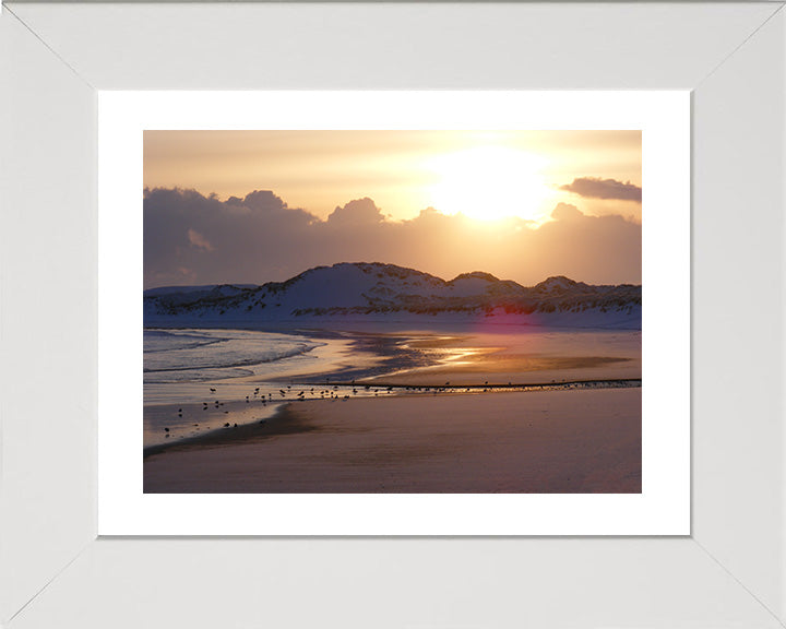 Fraserburgh beach Scotland at sunset Photo Print - Canvas - Framed Photo Print - Hampshire Prints