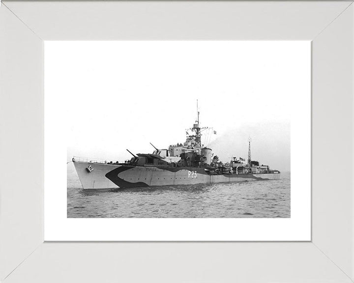 HMS Teazer R23 (F23) Royal Navy T class destroyer Photo Print or Framed Print - Hampshire Prints