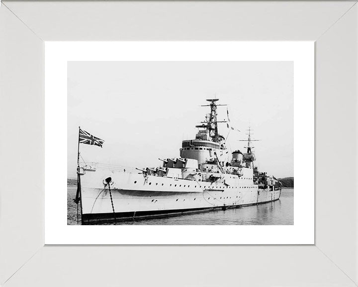 HMS Newcastle C76 Royal Navy Town class light cruiser Photo Print or Framed Print - Hampshire Prints