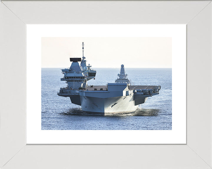 HMS Prince of Wales R09 Royal Navy Queen Elizabeth Class aircraft carrier Photo Print or Framed Print - Hampshire Prints