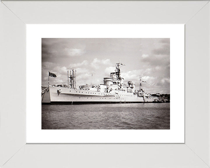 HMS Sheffield C24 Royal Navy Town class light cruiser Photo Print or Framed Print - Hampshire Prints