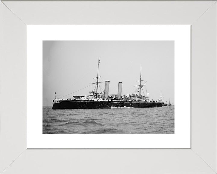 HMS Blake (1889) Royal Navy Blake class protected cruiser Photo Print or Framed Photo Print - Hampshire Prints