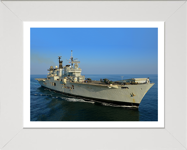 HMS Illustrious R06 Royal Navy Invincible class Aircraft Carrier Photo Print or Framed Print - Hampshire Prints