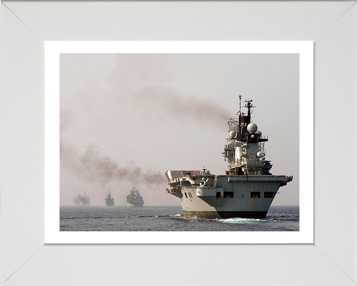 HMS Illustrious R06 Royal Navy Invincible class Aircraft Carrier Photo Print or Framed Print - Hampshire Prints