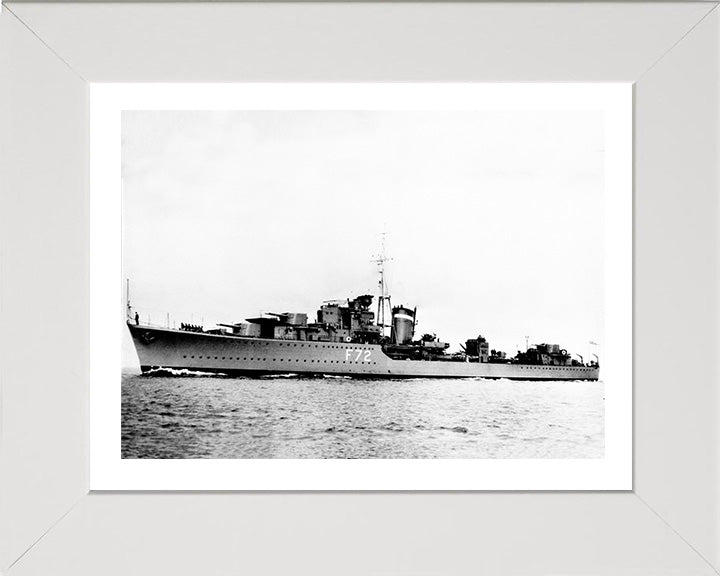 HMS Jersey F72 Royal Navy J class destroyer Photo Print or Framed Print - Hampshire Prints