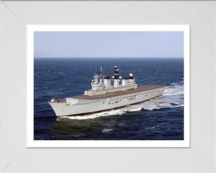 HMS Illustrious R06 Royal Navy Invincible Class aircraft carrier Photo Print or Framed Print - Hampshire Prints