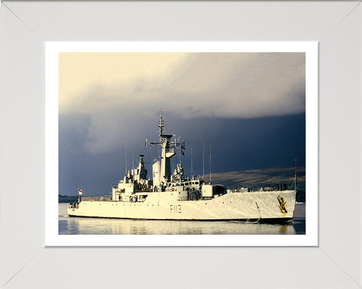 HMS Falmouth F113 Royal Navy Rothesay Class Frigate Photo Print or Framed Print - Hampshire Prints