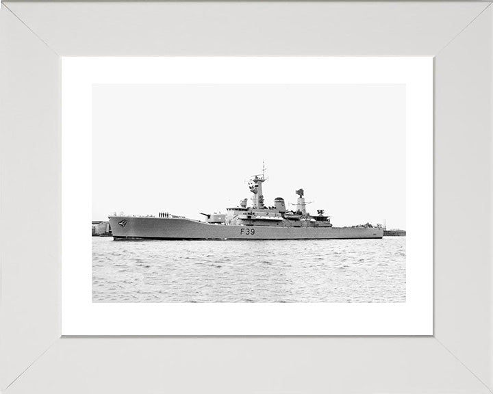 HMS Naiad F39 Royal Navy Leander class frigate Photo Print or Framed Photo Print - Hampshire Prints