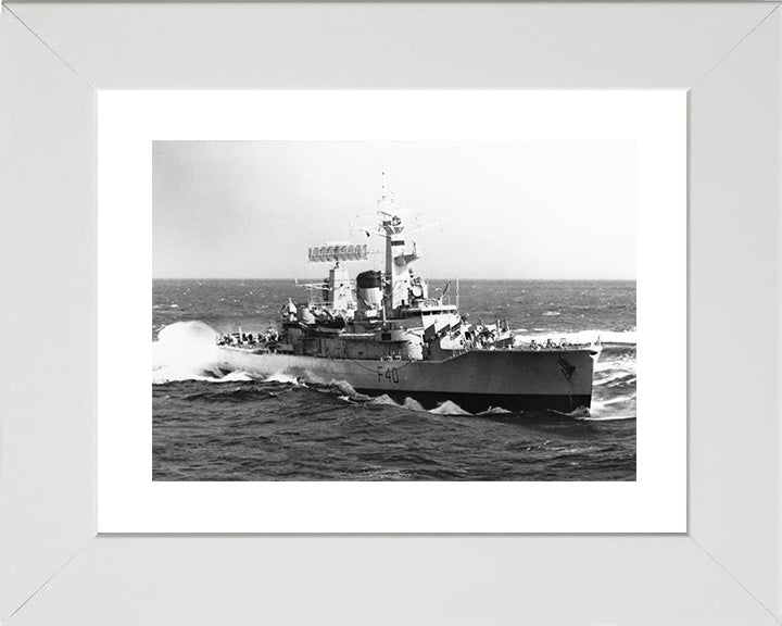 HMS Sirius F40 Royal Navy Leander class frigate Photo Print or Framed Print - Hampshire Prints