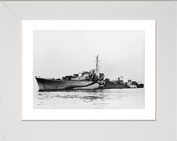 HMS Queenborough G70 Royal Navy Q class destroyer Photo Print or Framed Print - Hampshire Prints