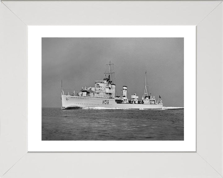 HMS Gallant H59 Royal Navy G class destroyer Photo Print or Framed Print - Hampshire Prints