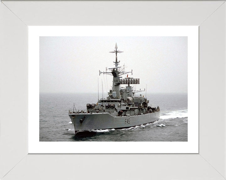 HMS Minerva F45 Royal Navy Leander class Frigate Photo Print or Framed Print - Hampshire Prints