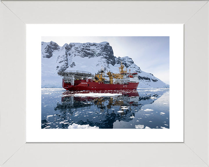 HMS Protector A173 Royal Navy Ice patrol ship Photo Print or Framed Print - Hampshire Prints