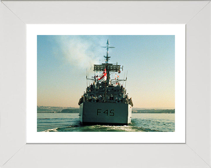 HMS Minerva F45 Royal Navy Leander class Frigate Photo Print or Framed Print - Hampshire Prints