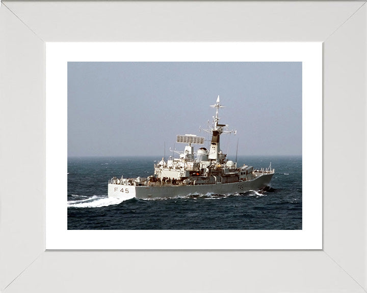 HMS Minerva F45 Royal Navy Leander class Frigate Photo Print or Framed Print - Hampshire Prints