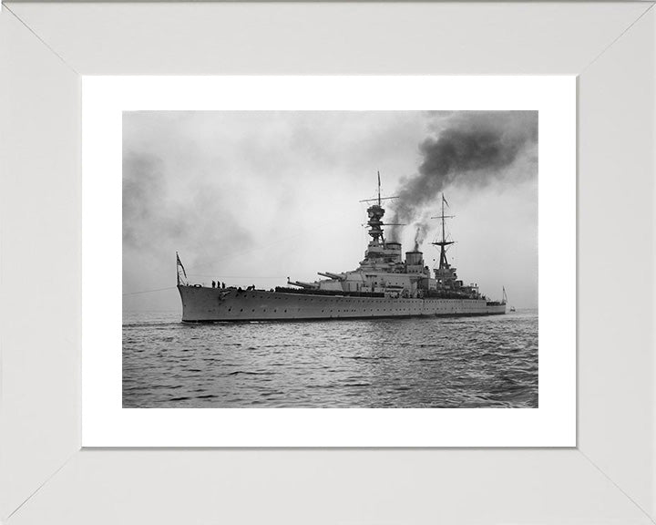 HMS Repulse (1916) Royal Navy Renown class battlecruiser Photo Print or Framed Print - Hampshire Prints